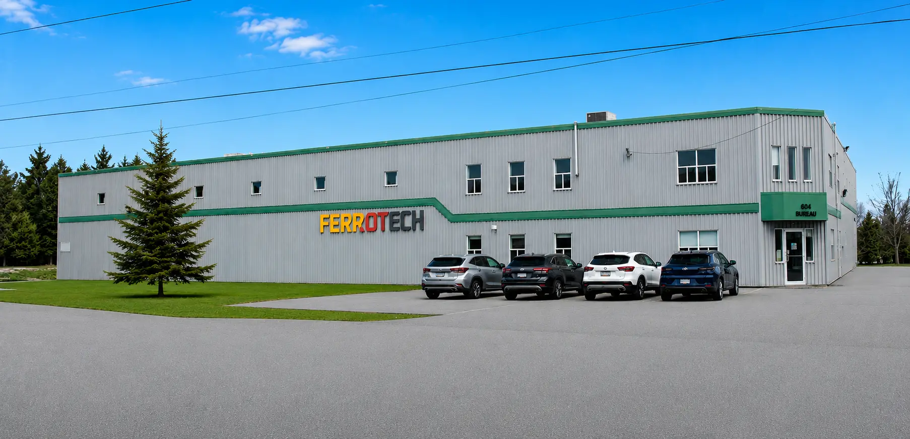 Usine de fabrication métallique Ferrotech à Coaticook
